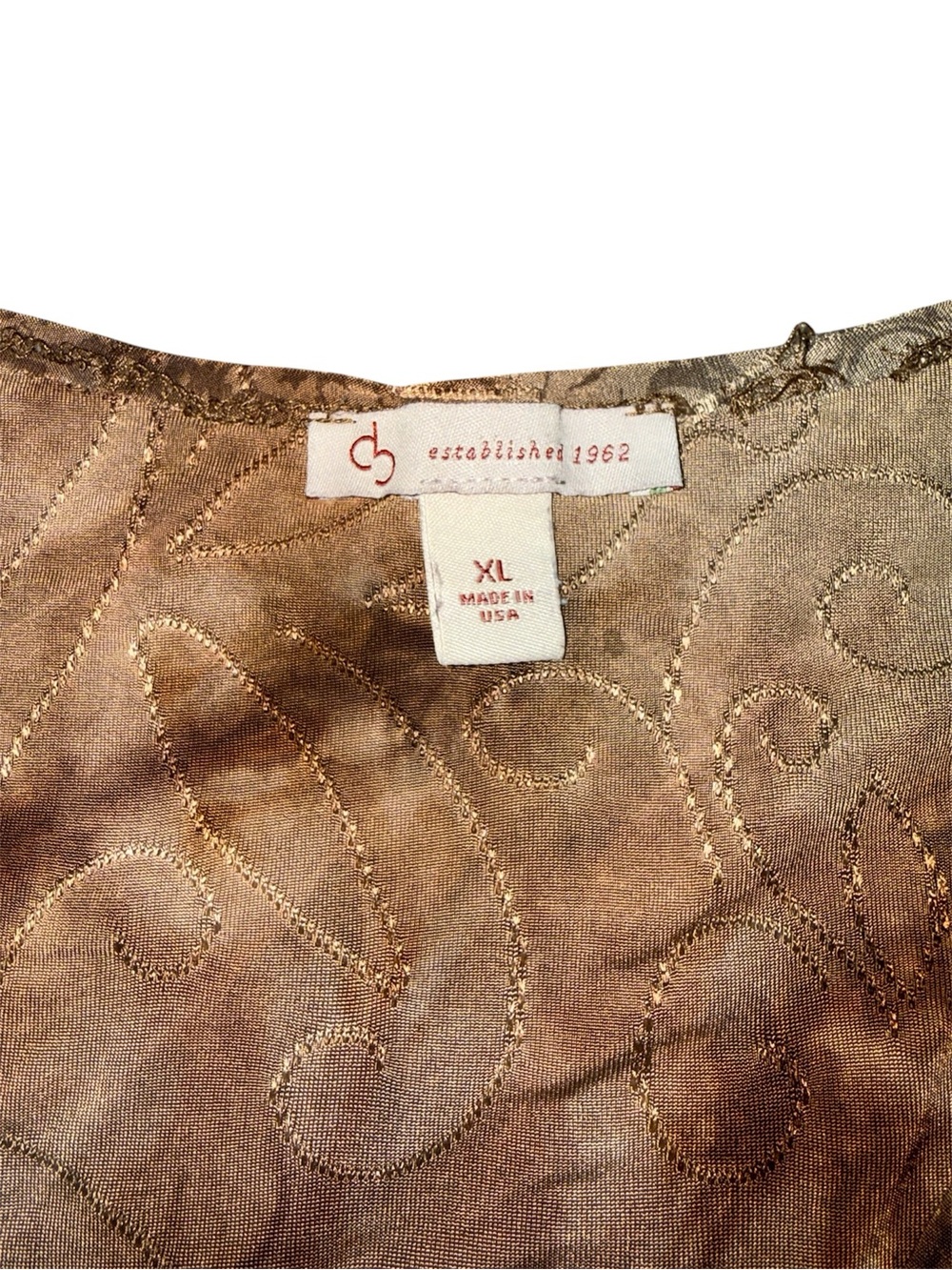 Brown Detailed Short Sleeve Top - Picture 4 of 5